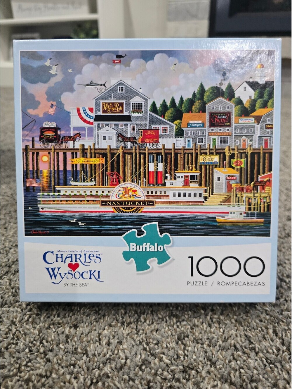 Charles Wysocki By the Sea 1000 Pc Jigsaw Puzzle Americana Buffalo Games